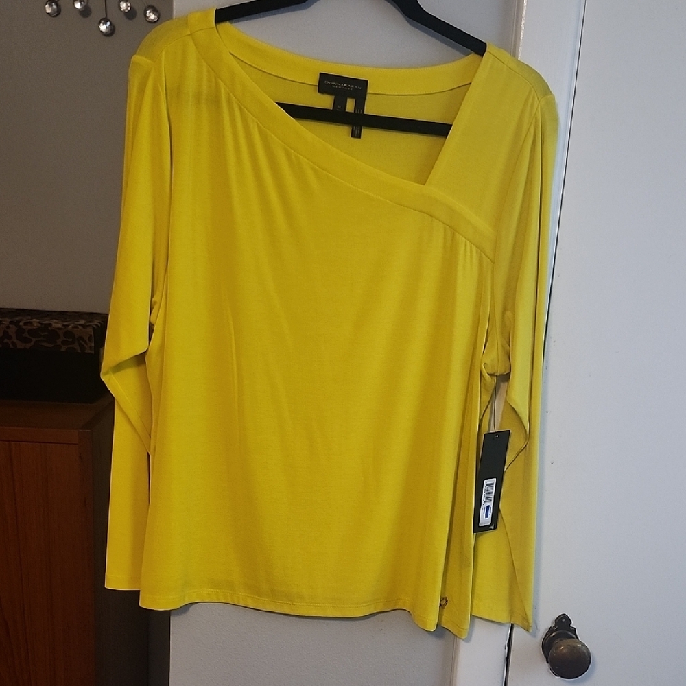 Yellow Women's Top by Donna Karan